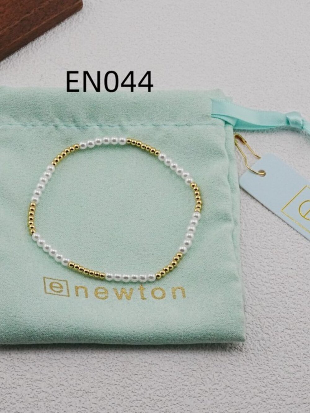 Enewton Gold Bead & Pearl Bracelet